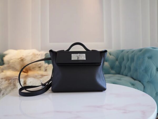 8e3bfc36cff33b9-1 Wholesale God Factory Bags Hermes Mini Kelly 24/24 CK89 Nior Evercolor Leather Silver Hardware