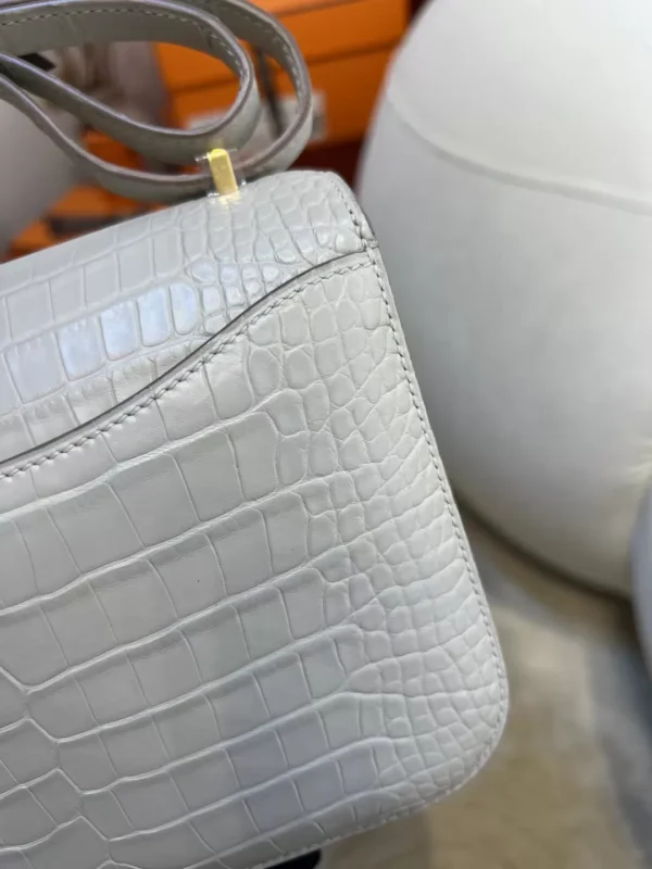 8ef80022ecf4544-jpg Hermes Constance 19CM 8L Beton Matte Alligator Crocodile Gold Hardware