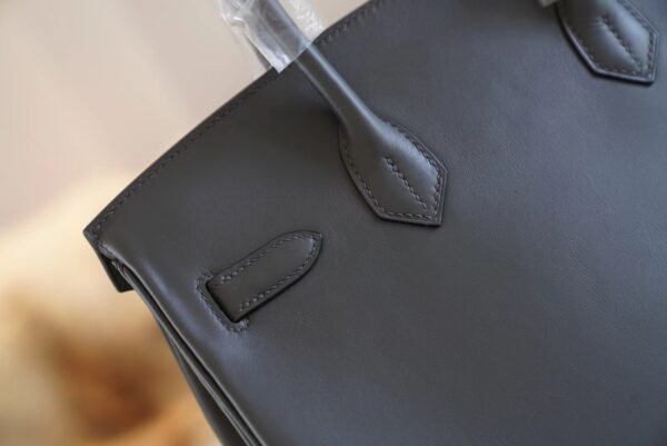 8f2348b65c94517 Full Handmade Hermes Birkin Bag30CM 88 Gris Graphite Jonathan Leather Gold Hardware