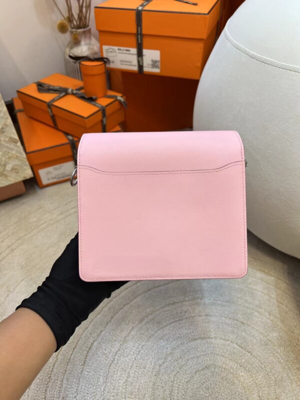 8ffbd4b62d84970 Saudi Arabia Riyadh Hermes Roulis 18cm Swift 3Q Rose Sakura Silver Hardware