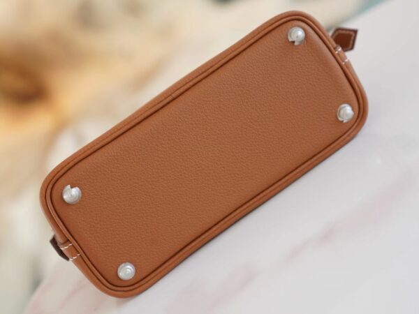 90e9c96ba55f9cc Discount God Factory Bags Hermes CK37 Gold Evercolor Leather Mini Bolide18CM Silver Hardware