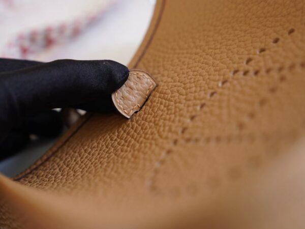 91043fd0ce3b121 Sale God Factory Bags Hermes Factory Mini Evelyne16CM 0M Chai Clemence Leather