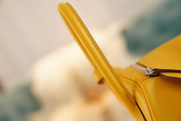 91b656cc442e1da Wholesale Hermes Lindy 26CM 9D Amber Evercolor Leather Shoulder Bag Silver Hardware