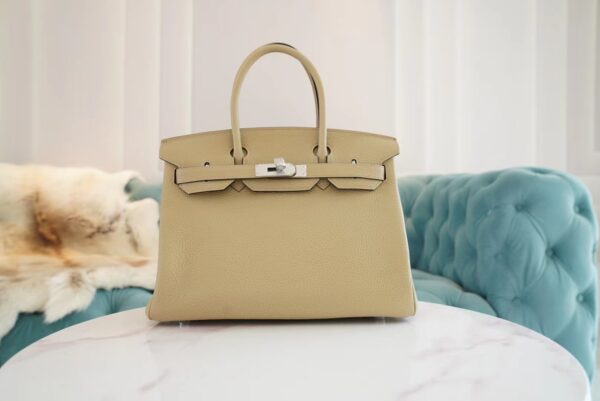 933a514fc7c335c-1 Full Handmade S2 Gris Trench Togo Leather Birkin30CM Silver Hardware
