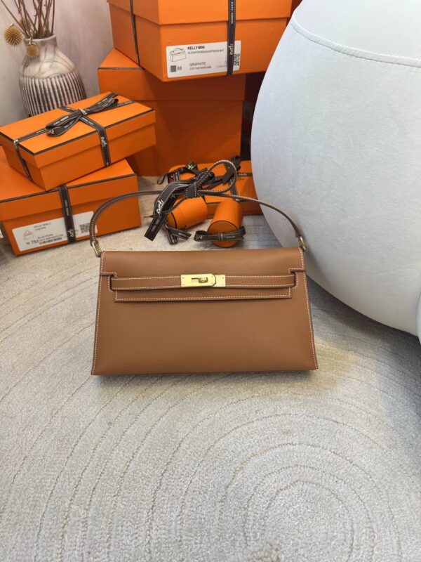 93b9055bc54336f-1 Hermes Kelly Elan Shoulder Bag 37 Gold Madame Leather Gold Hardware