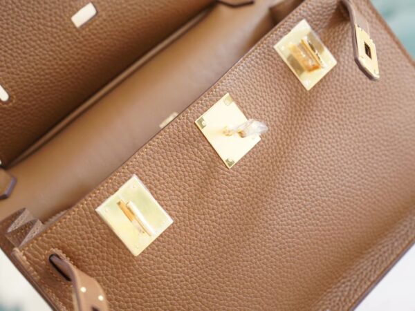 96f2a3b1078fb9d New God Factory Bags Hermes Jypsiere 28CM 3G Alezan Clemence Leather Gold Hardware