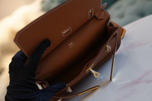 9715ba0ba4fcc51 Fashion Hermes CK37 Gold Jypsiere Mini Evercolor Leather Gold Hardware
