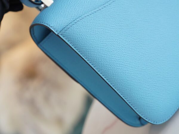 97418e262619356 God Factory Bags Hermes P3 Blue De Nord Epsom Constance 24CM Silver Hardware