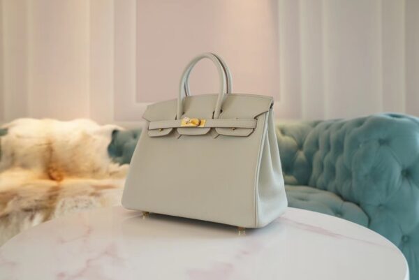 97c6edd9c807c53 God Factory Bags Factory Hermes C80 Gris Pearl Togo Leather Birkin25CM Gold Hardware