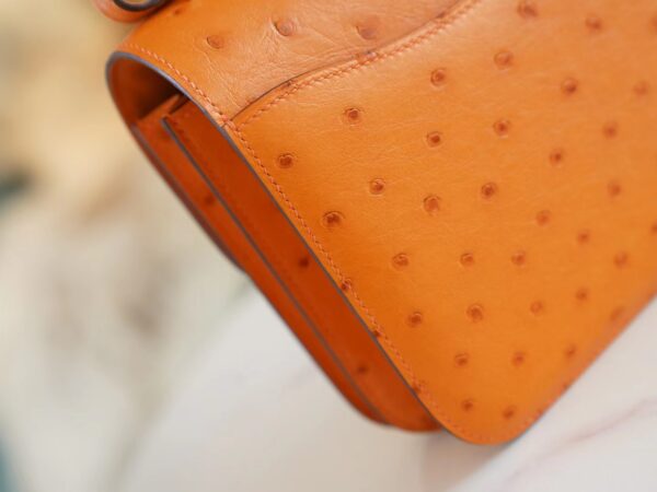 98e71b0cca1c49b God Factory Bags Hermes Factory I9 Abricot KK Ostrich Skin Constance19CM Shoulder Bag