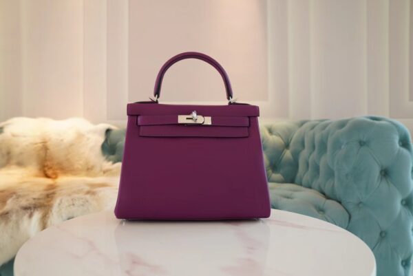 99c4a322854309c-1 God Factory Bags Factory Hermes P9 Anemone Swift Leather Kelly 28CM Silver Hardware