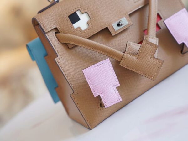 99e6e5efe35e95d Discount God Factory Bags Hermes Kelly Doll Picto 0M Chai Epsom Leather Silver Hardware