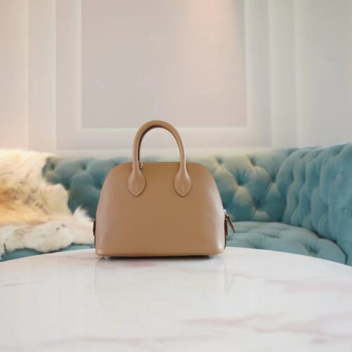Discount God Factory Bags Hermes Mini Bolide18CM 0M Chai Evercolor Leather Silver Hardware
