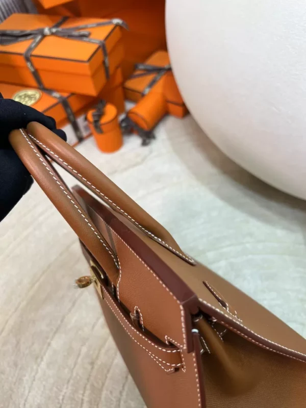 9a8c151cfcc421b-jpg UK London Hermes Madame Leather 37 Gold Birkin Sellier 25CM Gold Hardware