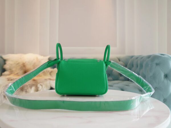 9b42fd494f52e88 Fashion Hermes 0Z Vert Comics Mini Lindy 19CM Clemence Gold Hardware