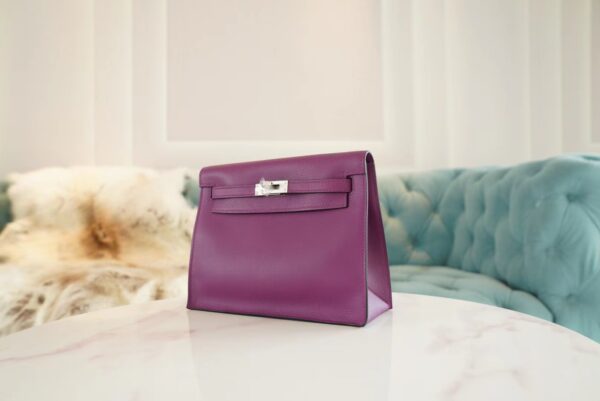 9ca505095a98b5d-1 Full Handmade Hermes Kelly Danse22CM P9 Anemone Evercolor Leather Silver Hardware