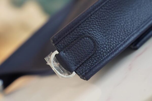 9cb16d4657ede01 God Factory Bags Factory Hermes Evelyne 29CM 73 Blue Saphir TC Leather Silver Hardware