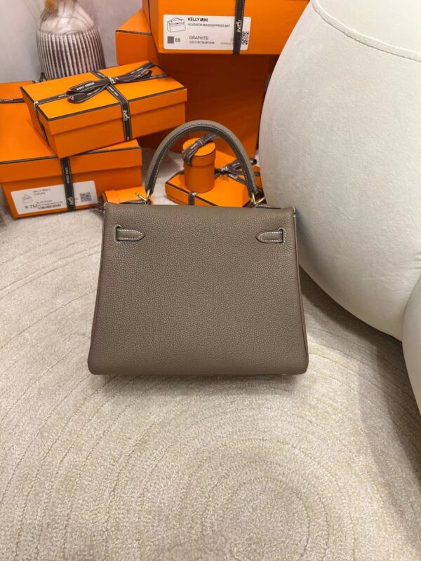 9d7c2a669c601c7 Hong Kong Hemes Kelly 25CM Togo Leather CK10 Craie Gold Hardware