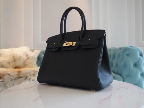 9ddbab2f1f5f31a New Arrival Hermes CK89 Nior Birkin 30CM Togo Leather Gold Hardware
