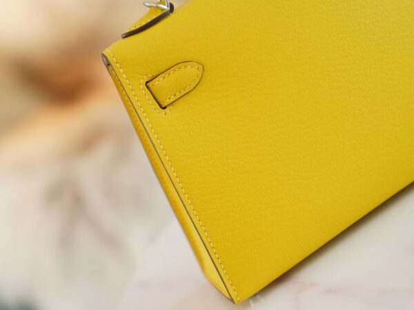 9f6cf42249769a4 God Factory Bags Hermes 9O Naples Yellow/8L Beton Inner Chevre Leather Mini Kelly19CM