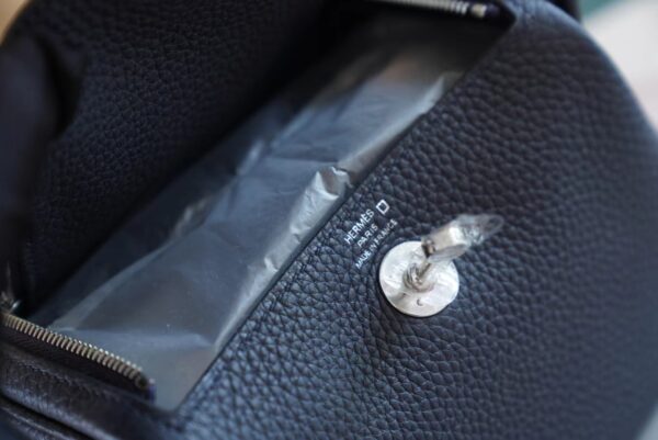 9ff6680d74c9a13 God Factory Bags Hermes 2Z Blue Nuit Clemence Leather Mini Lindy Touch19CM