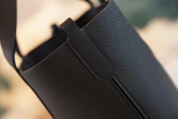 a01444a3517a4e1 God Factory Bags Hermes In The Loop18CM CK89 Black Clemence Leather Silver Hardware