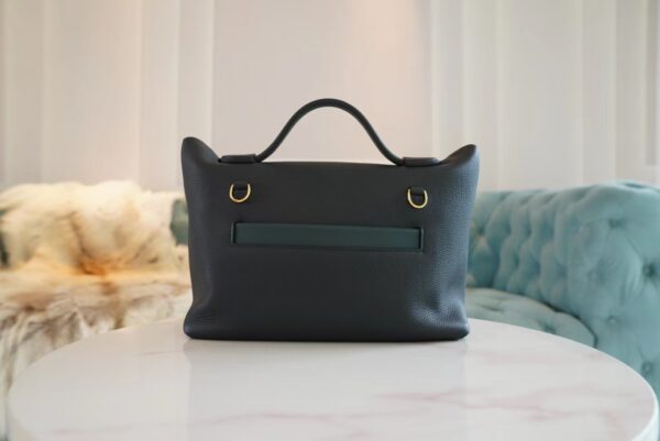 a07ba113555289e Hermes Kelly 24/24 Touch 29CM Taurillon Maurice/ Matte Crocodile 6O Vert Cypres Gold Hardware