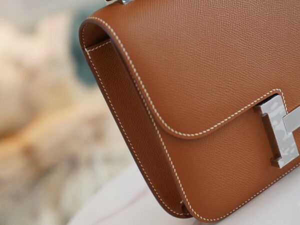 a099e2e7013fc44 God Factory Bags Hermes CK37 Gold Constance 24CM With Mirror Epsom Silver Hardware
