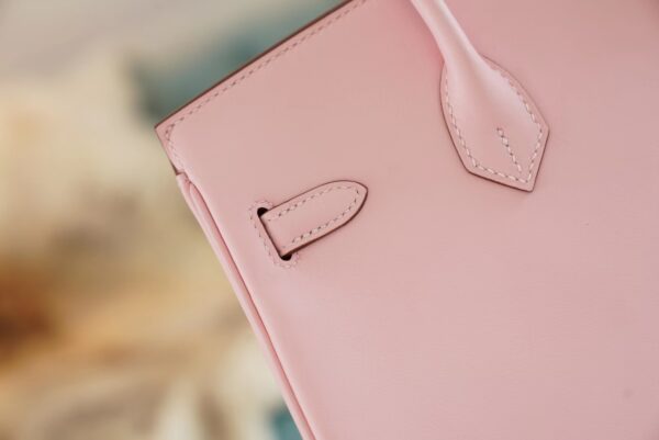 a0d9078c961438a Hand Stitch Hermes Birkin Bag25CM 3Q Rose Sakura Swift Leather Gold Hardware