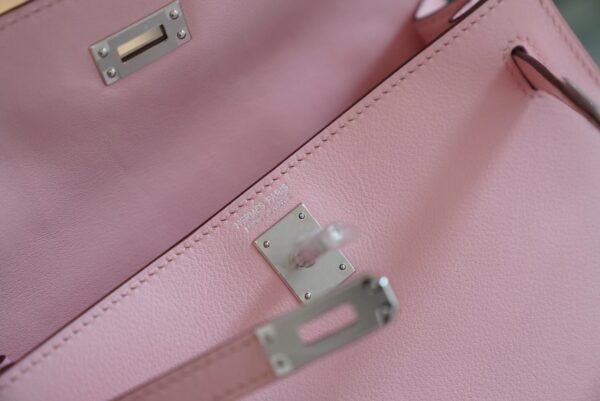 a10f433297d70c1 God Factory Bags Hermes Kelly Danse 22CM 3Q Rose Sakura Swift Leather Silver Hardware