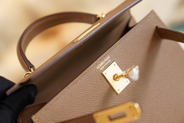 a137d302e3fd96f God Factory Bags Factory Hermes 3G Alezan Mini Kelly19CM Epsom Leather Gold Hardware