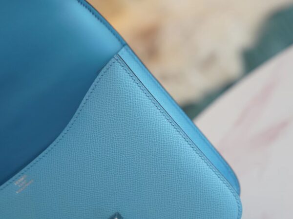 a17046201f68778 God Factory Bags Hermes P3 Blue De Nord Epsom Constance 24CM Silver Hardware