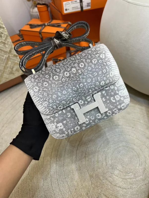 a17e26c66def6b4-jpg Hermes Ombre Lizard Leather Constance 19CM Silver Hardware