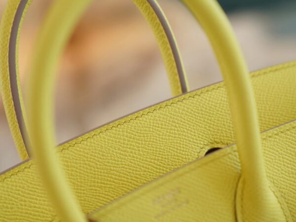 a2218a5ce609373 Handmade Hermes Birkin 25CM Epsom 9R Lime Gold Hardware