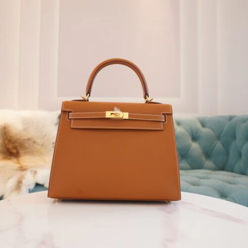 God Factory Bags Hermes Factory CK37 Gold Epsom Leather Kelly 25CM Gold Hardware