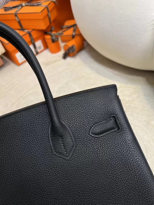 a3580e36d9138ba-jpg Taiwan Togo Leather 89 Noir Birkin Bag 30CM Gold Hadware