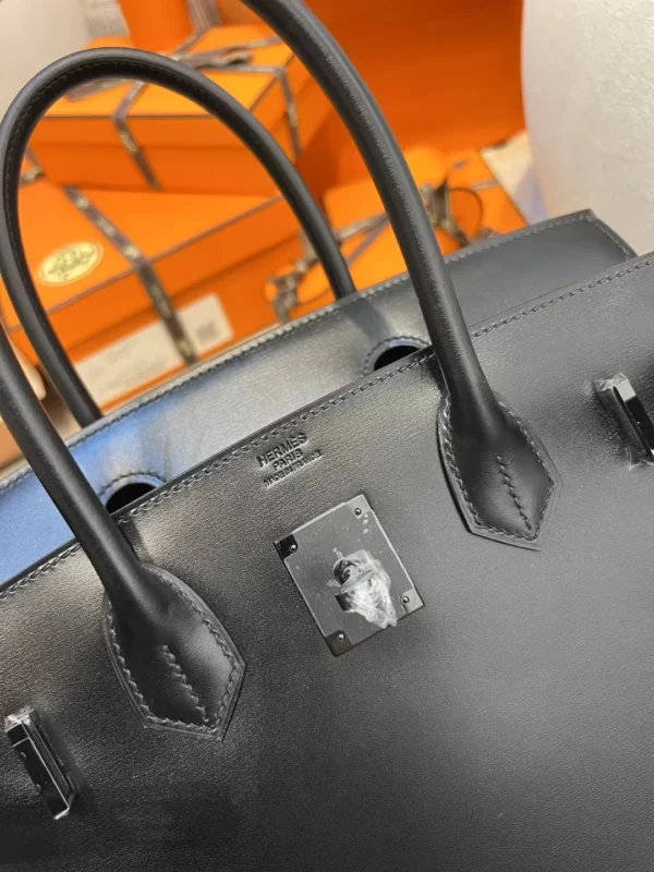 a4262757eb369d6-jpg Hermes Birkin 30CM So Black 89 Noir Box Leather Black Hardware