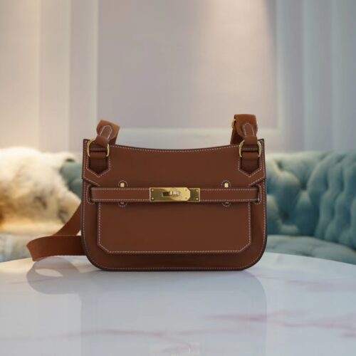 Fashion Hermes CK37 Gold Jypsiere Mini Evercolor Leather Gold Hardware
