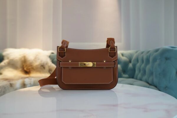 a445100b1ade3f2 Fashion Hermes CK37 Gold Jypsiere Mini Evercolor Leather Gold Hardware