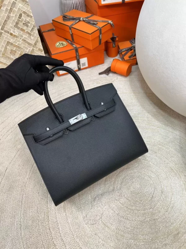 a4b7ecb6ee17413-jpg Australia Sydney Birkin Sellier 25CM 89 Noir Epsom Leather Silver Hardware