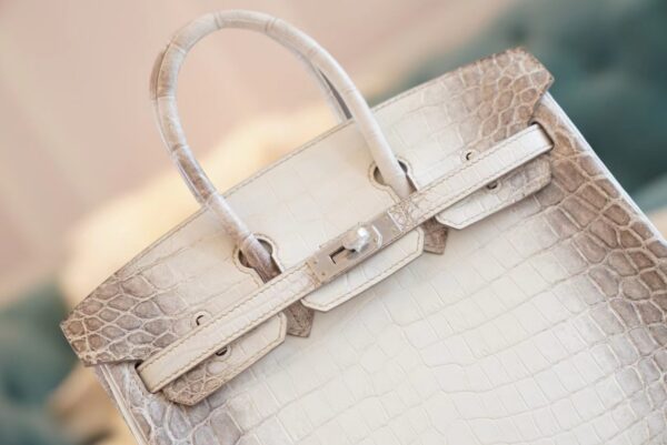 a55db6f9c1a15fe Full Handmade Hermes Himalaya HCP Niloticus Crocodile Birkin25CM Silver Hardware