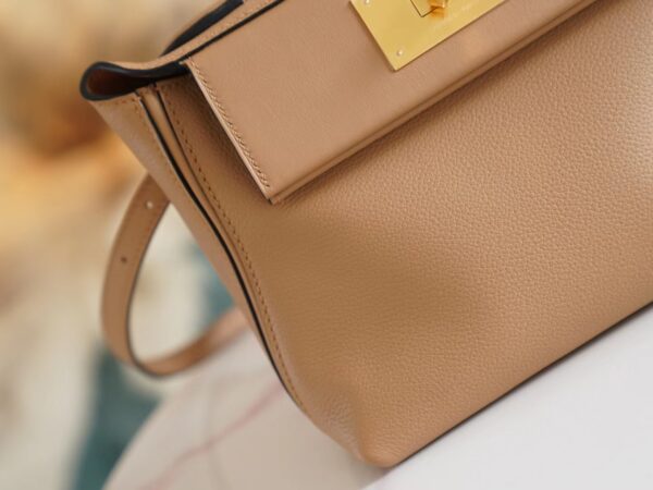 a60af07acf19f47 God Factory Bags Hermes Kelly 24/24 Mini 0M Chai Evercolor Leather Gold Hardware