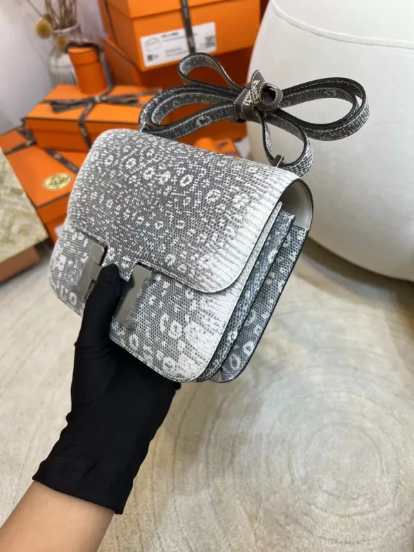 a623f1901dfd887-jpg Hermes Ombre Lizard Leather Constance 19CM Silver Hardware