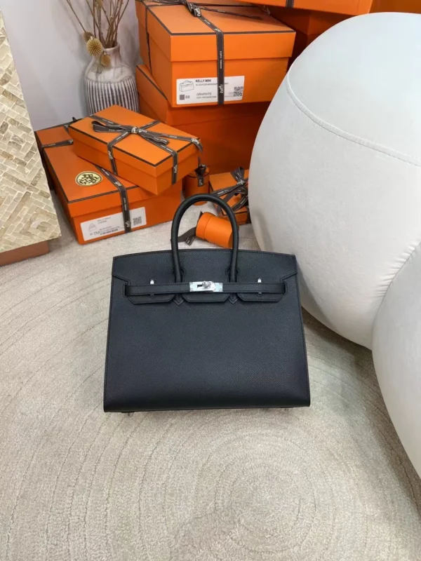 a637dc53db4687b-jpg-1 Australia Sydney Birkin Sellier 25CM 89 Noir Epsom Leather Silver Hardware