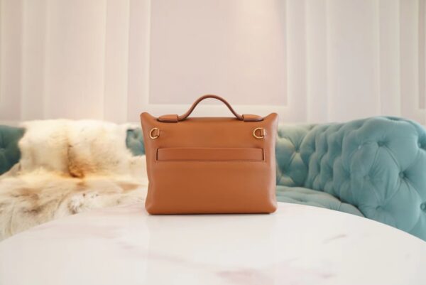 a811b1d8374ca5b Hermes Boutique Mini Kelly 24/24 CK37 Gold Evercolor Leather Women’s Bag