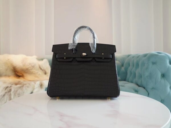 a884e1efe819342-1 Wholesale God Factory Bags Hermes Birkin25CM CK89 Nior Hcp Niloticus Crocodile Gold Hardware