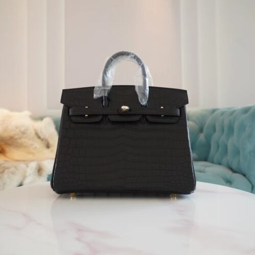 Wholesale God Factory Bags Hermes Birkin25CM CK89 Nior Hcp Niloticus Crocodile Gold Hardware
