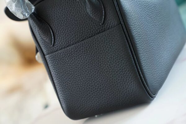 a9de0c6595cad96 God Factory Bags Factory Hermes CK89 Black Clemence Leather Lindy26CM Silver Hardware
