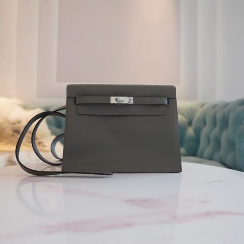 God Factory Bags Hermes Factory 0L Gris Meyer Kelly Danse22CM Evercolor Leather Silver Hardware