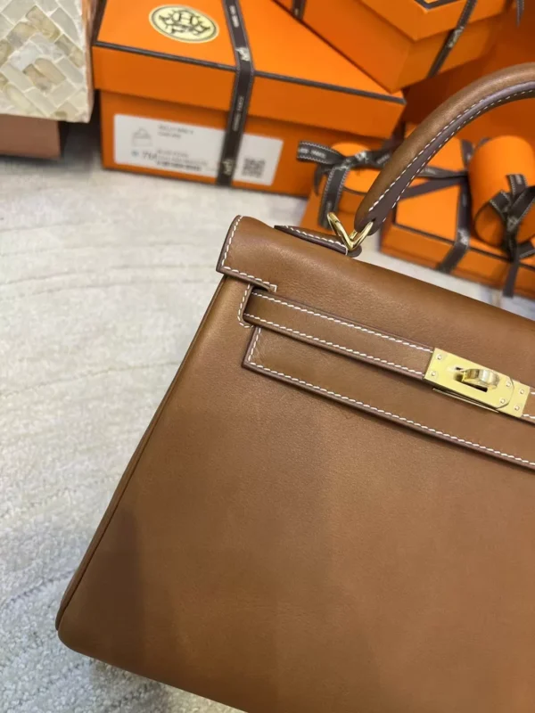 aa908d2d5f1eebb-jpg Heremes Shop Fauve Barenia Leather Kelly 25CM Gold Hardware